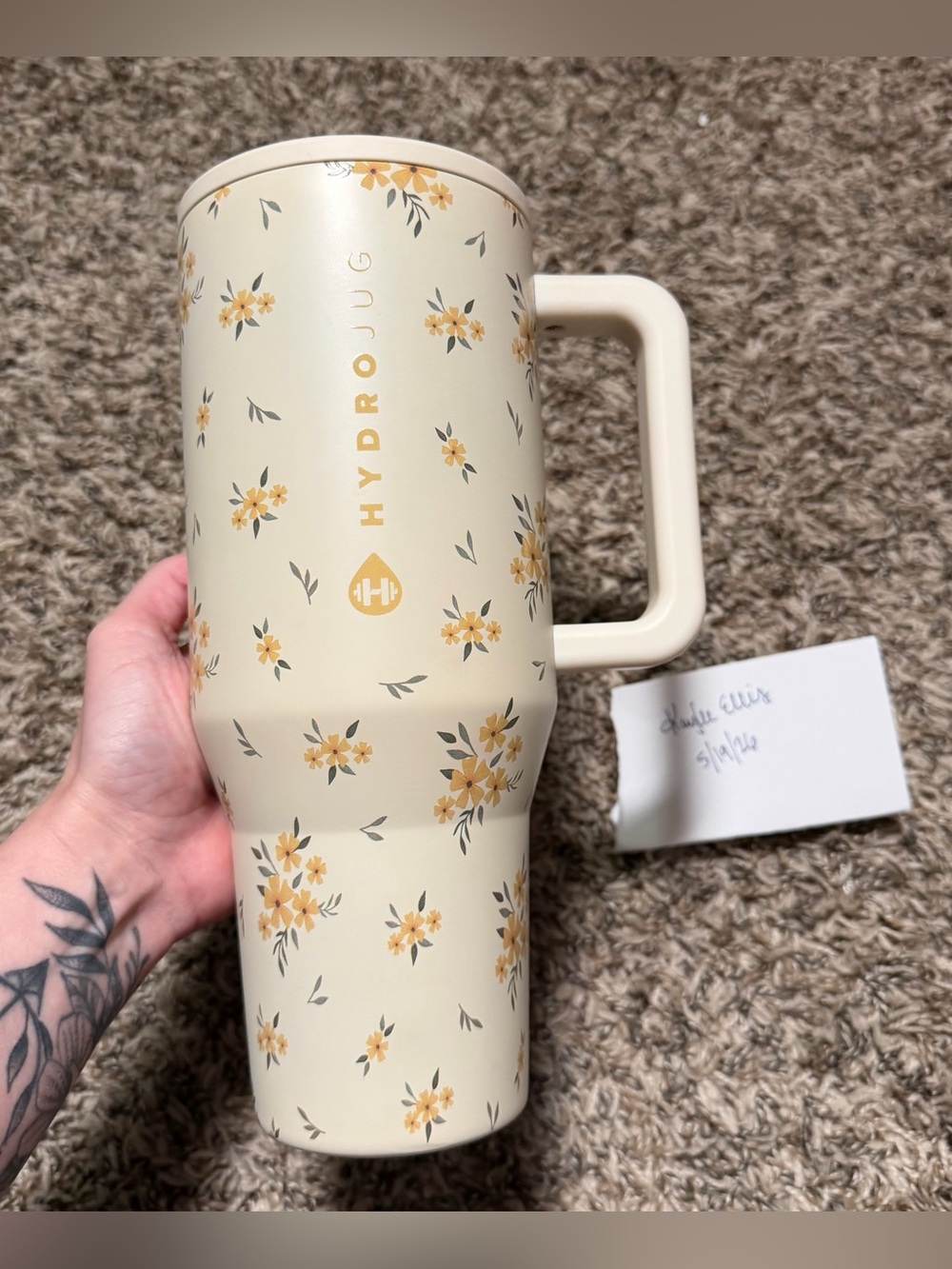 Hydrojug Cottage Core 40 Oz Traveler